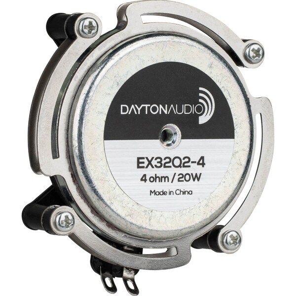Main product image for Dayton Audio EX32Q2-4 Dual Steel Spring Balanced Interchangeable Hardware Mount 32mm Exciter 20W 4 Ohm295-263